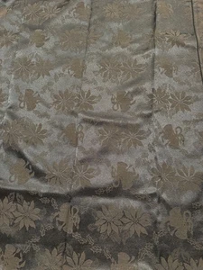 Green Vintage Christmas Tablecloth Rectangle 60 X 104 - Picture 1 of 2