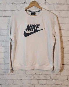 Nike Logo White Sweatshirt Flawed As Is - Picture 1 of 4