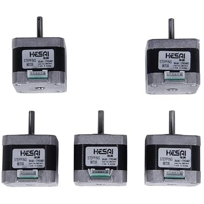 MASSIVEBUTDYNAMIC 5x Schrittmotor Nema 17 - 1,5A 40Ncm 17HS4401 für 3D-Drucker CNC-Maschine Kabel