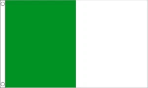 Green and White Irish County Large Flag (8ft x 5ft) - Picture 1 of 1