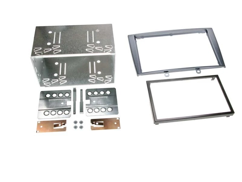 Adaptador frontal 2-DIN para Peugeot 308 / 308 CC gris - Imagen 1 de 1