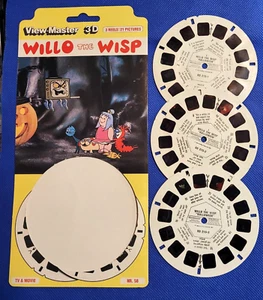 RARE BD 215 Gaf Willo the Wisp Halloween Cartoon TV Show view-master Reels Card - Picture 1 of 2