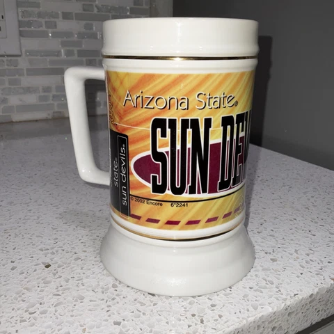 Arizona State Sun Devils 2002 Ceramic Stein Mug 6 1/4"  Official Product 32oz Cover