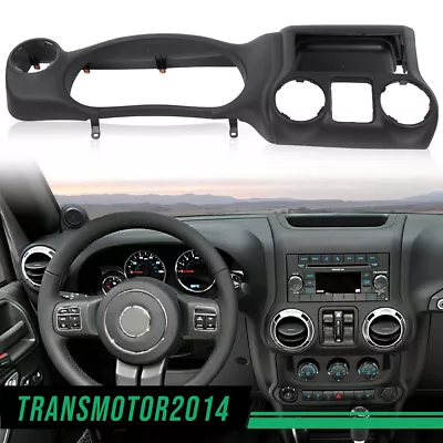 Fit For 2011-2014 Jeep Wrangler Dash Instrument Cluster Trim Panel Bezel Black Foto 1 de 4