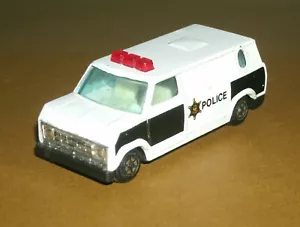 1/64 Scale 1980's Ford Econoline Diecast Police Transport Van - Yatming 1501 - Picture 1 of 5