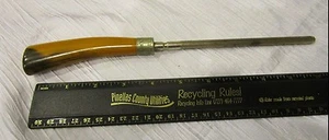 Cuchillo de baquelita vintage acero afilado - mango curvo caramelo - excelente - Imagen 1 de 3