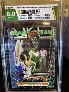 1992-93 Stadium Club Beam Team Members Only #3 Shawn Kemp - HGA 8 ๐ฅ๐ Seattle - Picture 1 of 6