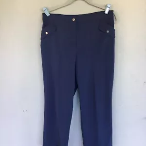 Pantalones Zenergy Chico’s Mujer 1/8-M Azul Bolsillos al Tobillo Atletismo Viajes al Aire Libre - Imagen 1 de 12