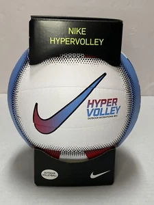 NIKE HYPERVOLLEY 18 Panel outdoor Volleyball Ball Competition PINK/BLUE NEW - Picture 1 of 4