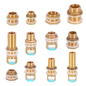 Messing Innen-Außengewinde Fitting 1/2" 3/4" 1"Wasser Behälter Anschluss Adapter - Bild 1 von 19
