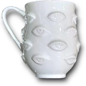 Jonathan Adler Muse Eyes Mug Porcelain 8.9x12.7cm 532ml BRAND NEW £25 RRP - Picture 1 of 18