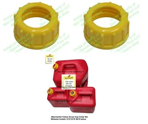 2 (Two) Aftermarket Yellow MIDWEST "Screw Cap Collars" Heavy Duty 1210 2310 5610 - Picture 1 of 5