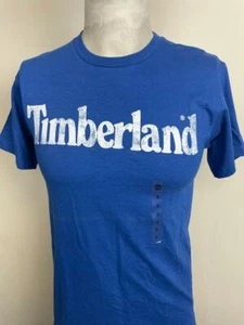 Timberland Men's Short Sleeve Blue T-Shirt TT051-538 SIZES: S - Picture 1 of 9