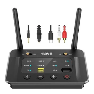 Upgraded B03S Transmetteur Recepteur Bluetooth 5.3 avec DAC Audiophile aptX A... - Afbeelding 1 van 7