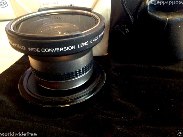  Kenko 0.42x w Wide Converter f/Video Cameras 37-49mm Japan Optics Macro box920 - Image 1 of 1