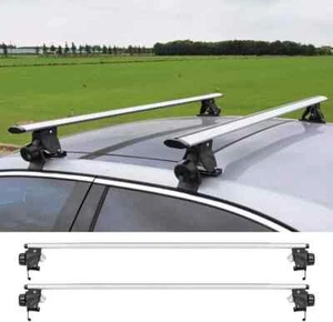 W/O Roof Rail Rack Lockable Cross Bar Crossbar Fit for Toyota Tacoma 2024+ - Picture 1 of 9