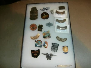 24 Motorrad Pins Harley Davidson HOG verschiedene Posten Daytona Santa Fe ect - Bild 1 von 14