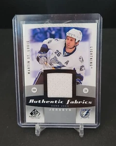 MARTIN ST. LOUIS 2010-11 SP GAME USED AUTHENTIC FABRICS GAME USED JERSEYS  AF-ST - Picture 1 of 2