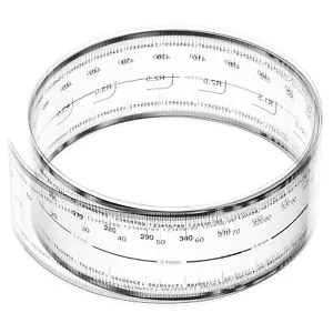 Film Flexible Ruler 60cm 0.1mm Scale with R Angle, 1 Pcs, Transparent - Picture 1 of 6