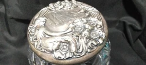 1903 UNGER BROS ART NOUVEAU STERLING SILVER REINE DES FLEUR QUEEN OF THE FLOWERS - Picture 1 of 22