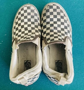 Vans Youth shoes Classic Slip On Black & White Checkerboard Size 4 - Picture 1 of 3
