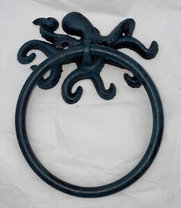 Octopus Towel Rack Ring Metal Wall Mounted Kitchen Bathroom 5"