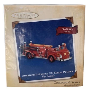 Hallmark Keepsake Ornament FIRE BRIGADE American LaFrance #2 In Series SEALED - Foto 1 di 4