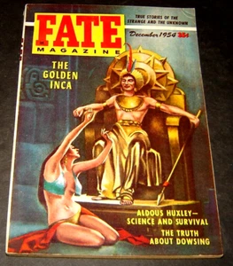 Fate Magazine December 1954 (PULP) - THE GOLDEN INCA - AUDOUS HUXLEY -DOWSING - Picture 1 of 1
