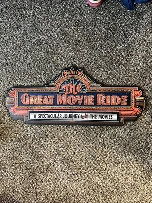 Letrero de pared The Great Movie Ride de MGM Hollywood Studios de los parques de Disney World  Foto 1 de 3