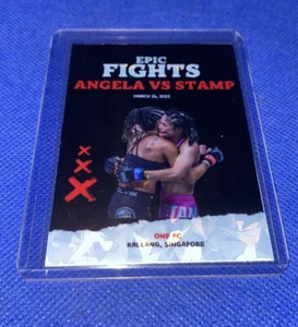 Angela Lee vs Stamp Fairtex EPIC FIGHTS Custom ONE FC Holo Refractor Card - Picture 1 of 4