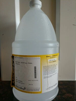  SPEX CERTI PREP Assurance WATER BLANK- ASTM TYPE 1 Water, UL ISO 9001 Quality s - Image 1 of 3