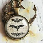 Gothic Vampire Bat Necklace Halloween Necklace Bats Dracula Vampire Pendant