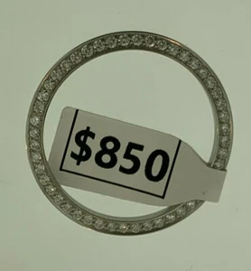 CUSTOM EDELSTAHL DIAMANT LÜNETTE FÜR 31 MM MID SIZE ROLEX - Bild 1 von 7