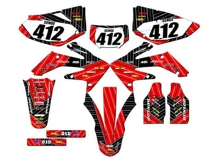 2004-2018 CRF 250 X RACE SERIES Red Senge Graphics Kit Compatible with Honda - Picture 1 of 10