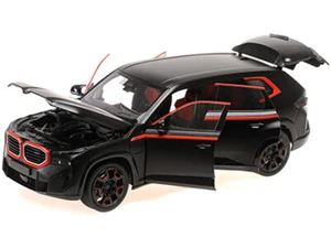 2023 BMW XM Matt Black with Red Stripes 1/18 Diecast Model Car by Minichamps - Picture 1 of 1