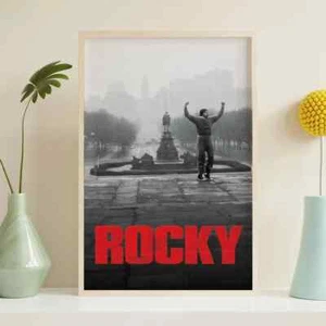Rocky Sylvester Stallone Retro 1976 Film Promo Poster, HD Poster Druck - Bild 1 von 4