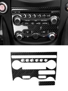 2 piezas Cubierta de marco con botones de aire acondicionado para radio CD para Nissan 370Z 2009-2020 - Imagen 1 de 11