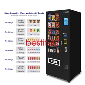 36-Slots Combo Vending Machine For ICT Bill/Coin Acceptor/Credit Card Reader - Picture 1 of 17