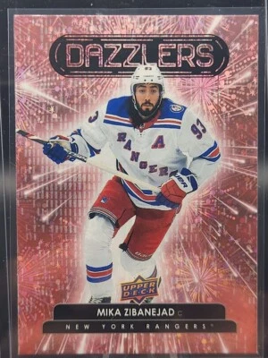 2022-23 Upper Deck Series 1 - Dazzlers Pink #DZ-45 Mika Zibanejad - Image 1 of 2