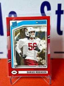 Nfl Panini Trading Cards Darius Robinson 2024 PRESS PROOF RED Donruss #381 RC - Bild 1 von 2