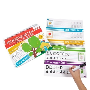 11" x 8 1/2" 20 pgs. Kindergarten Skills Dry Erase Activity Books – 12 Pc. - Picture 1 of 1