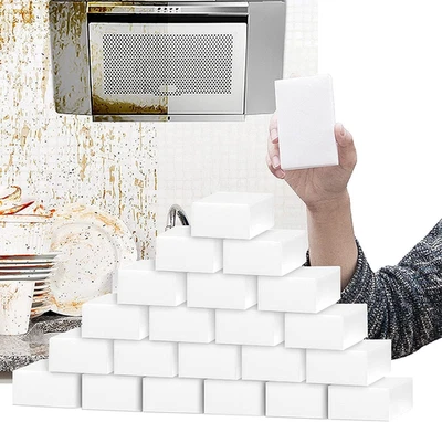Paquete de 100 almohadillas de limpieza de borrador de esponja mágica para zapatos de pared de baño de cocina Foto 1 de 4