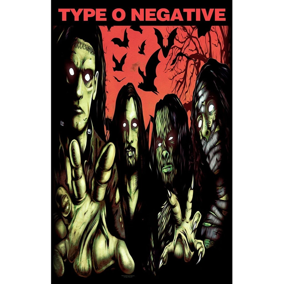 Type O Negative 'Halloween' Printed Flag - NEW OFFICIAL textile poster - Image 1 of 1