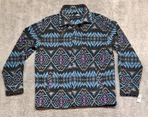 New Edgar + Ash Jacket Mens Medium Long Sleeve Button Up Aztec Rocky Mountain - Picture 1 of 10