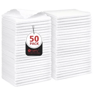 Cleaning Cloths, Shop Towels 50 Pack, Shop Rags Reusable, Microfiber Cleaning... - Picture 1 of 7