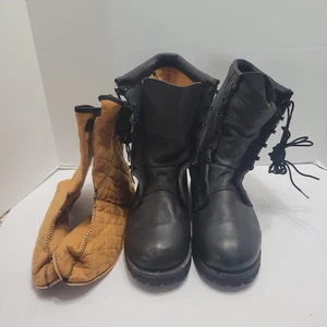 Neu ohne Etikett Militär Gore-Tex Best Defense schwarze Leder-Kampfstiefel Größe 9W mit Innenfutter - Bild 1 von 24