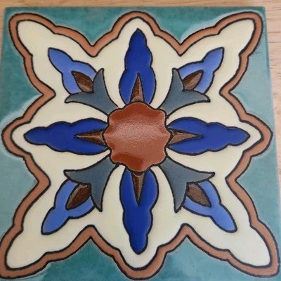 Santa Barbara Ceramic Decorative Tile: Point Loma 4.25 x 4.25