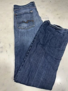 SEVEN FOR ALL MANKIND STRETCH DK DENIM BOOTCUT JEANS GR. 27 - Bild 1 von 4