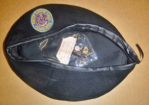 XL Black Beret - Mobile Riverine Force - Mekong Delta - Size 61 - Vietnam War - Picture 1 of 5
