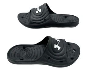 UNDER ARMOUR Men’s Black Slides Sandals Size 11 Comfort Casual Wear - Picture 1 of 5